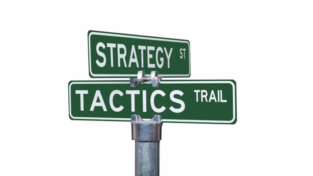 difference between tactics and strategy